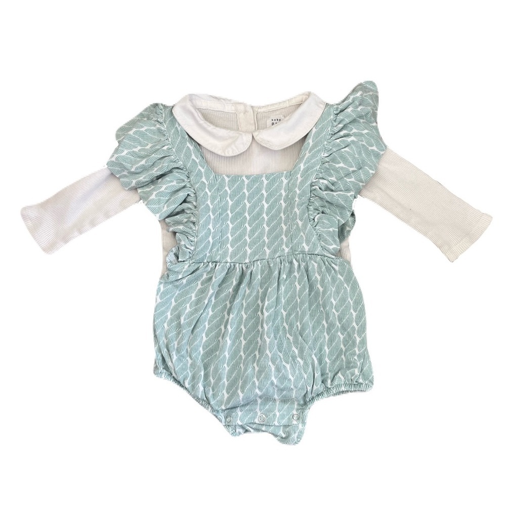 Kate Quinn Bamboo Romper and Gap White Bodysuit Kids Matching Set